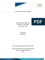 Tarea 3 - Aplicacion de Las Intregrales - Diego Montoya