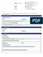 Commercial Liability Claim Form