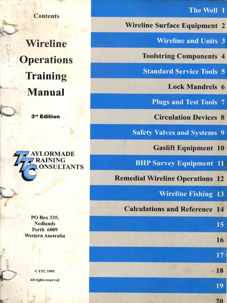 Wireline Manual TTC | PDF