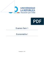 Examen Ítem 1 Econometría