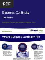 Business Continuity The Basics Presentation