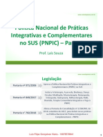 PNPIC-Política Práticas Integrativas SUS