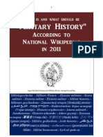 Military History According To National Wikipedias in 2011