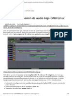 Ejemplo de Grabación de Audio Bajo GNU - Linux - El Chalé de Gaius Baltar