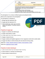 Grade 7 Science Study Sheet: Components of Air