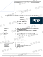 Radio Test Report For Japan Electronic Machine Repair Technology Corporation (Jemtc) Notebook Test Model: JMBK001V List Model No.: N1410