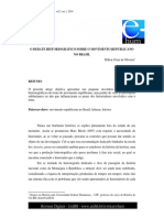 OLIVEIRA, Hilton César De. O Debate Historiográfico Sobre o Movimento Republicano No Brasil