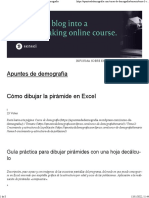 Cómo dibujar la pirámide en Excel Apuntes de demografía