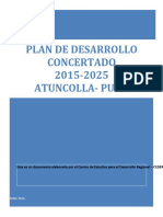 Plan de desarrollo distrital Atuncolla 2015-2025