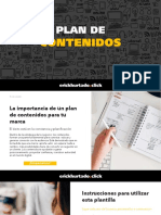 Plantilla Plan de Contenidos - Editable