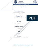 TECNOLOGICO NACIONAL DE MEXICO: REPORTE DE LAS EXPOSICIONES DONDE SE UTILIZA EL PLC Y PARA QUE ESTA PROGRAMADO