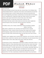 Dinner Menu