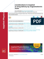 Physics Considerations in Targeted Anticancer Drug Delivery by Magnetoelectric Nanoparticles