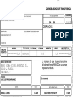 Carta de Abono Por Transferencia: Observaciones