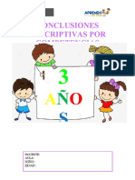 Identidad y autonomía niño 3 años