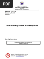 Q3 Eng9 Week3 Module3 Differentiate-Bias-from-Prejudice