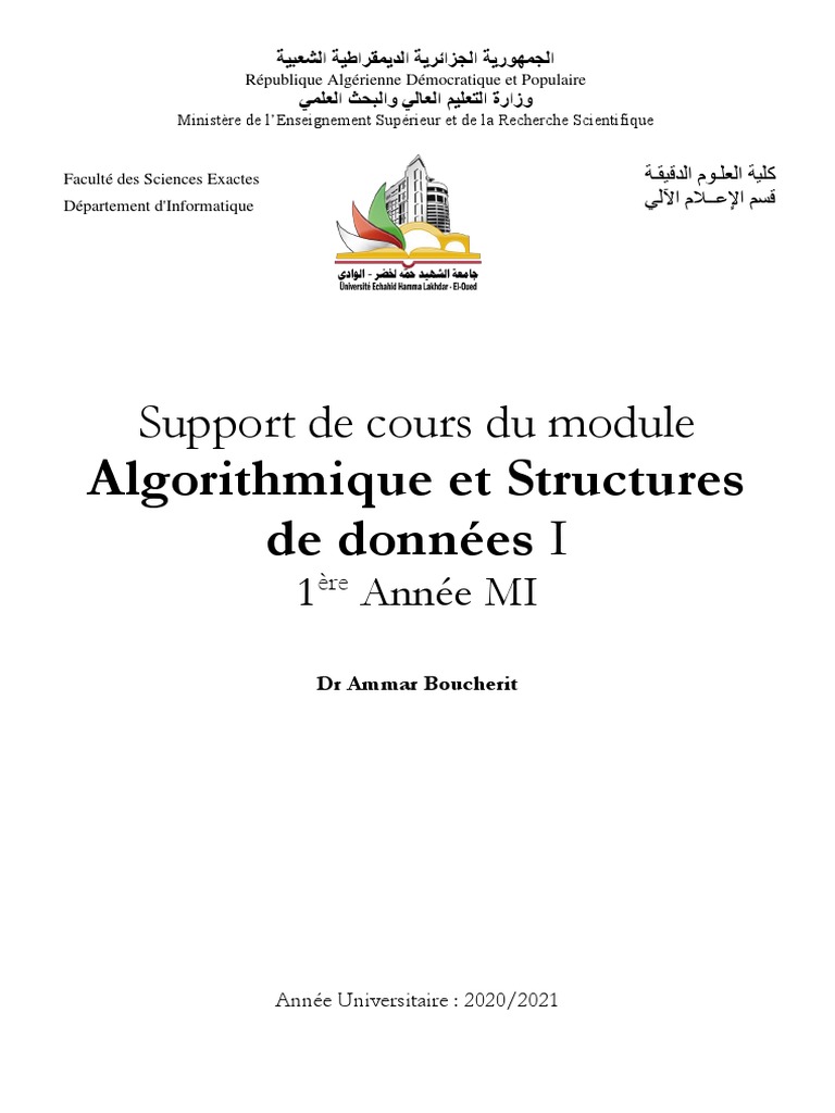 Algorithmique et Structures de Données I | PDF | Structure de contrôle ...