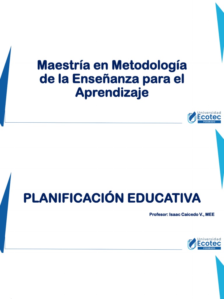 Sesión 5 Planificación Educativa BB | PDF | Plan de estudios ...