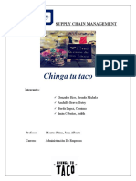 Supply Chain Management for Chinga Tu Taco