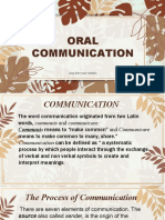 Oral Communication