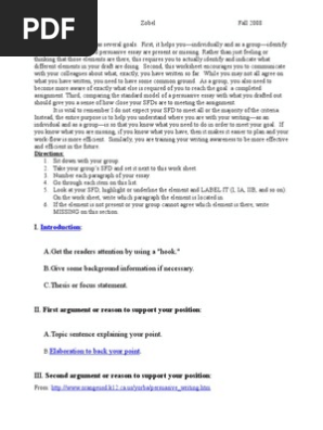Persuasive Essay Outline