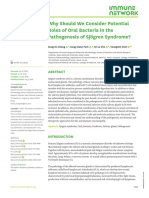 2022 Why Should We Consider Potential Roles of Oral Bacteria in The Pathogenesis of Sjögren Syndrome