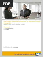 SAP SRM 7.0 Operational Contract Management