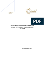 Manual de organización de la Dirección Administrativa (MANDIRAD