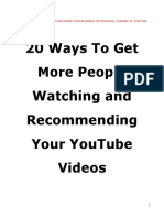 Ways More People Watching and Your YouTube Videos