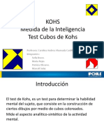 Medida de la Inteligencia con el Test de Cubos de Kohs