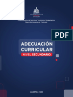 Adecuacion Curricular Nivel Secudario