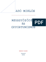 Meggyőződés És Opportunizmus