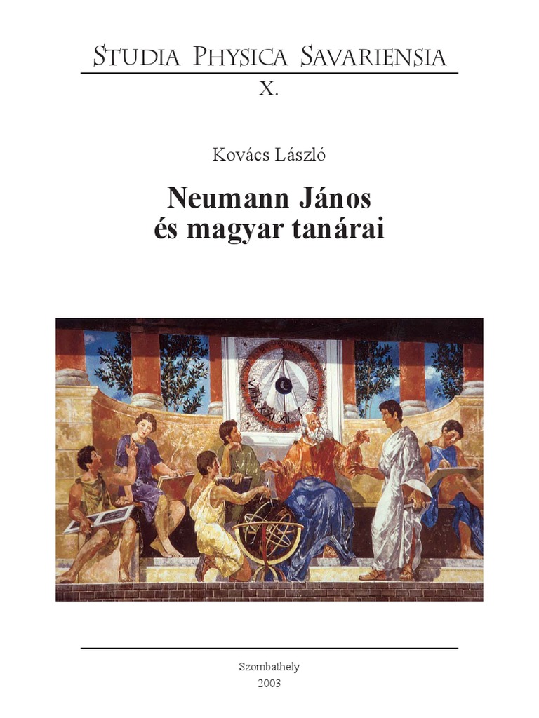 Neumann János És Magyar Tanárai | PDF