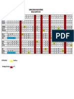 Jadwal Dinas Ruang Kenari