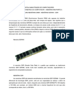 Manutenção de Computador - TECNOLOGIA DAS MEMÓRIAS DIMM - MEMÓRIAS SDRAM - DDR