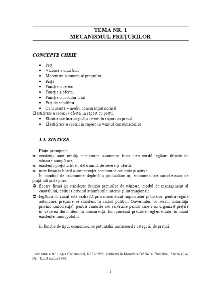Analiza Preturi | PDF