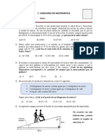 Concurso Matemática-5°