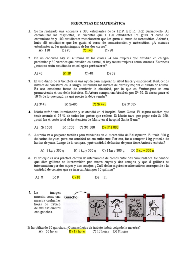 MATEMÁTICA | PDF | Métodos y materiales de enseñanza