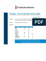 Funciones Estadísticas - Ejercicio