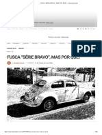 Fusca "Série Bravo", Mas Por Quê - Autoentusiastas