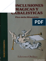Pico della Mirandola - Conclusiones magicas y cabalisticas