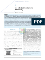 Factors Associated With Delirium Tremens A Retrosp