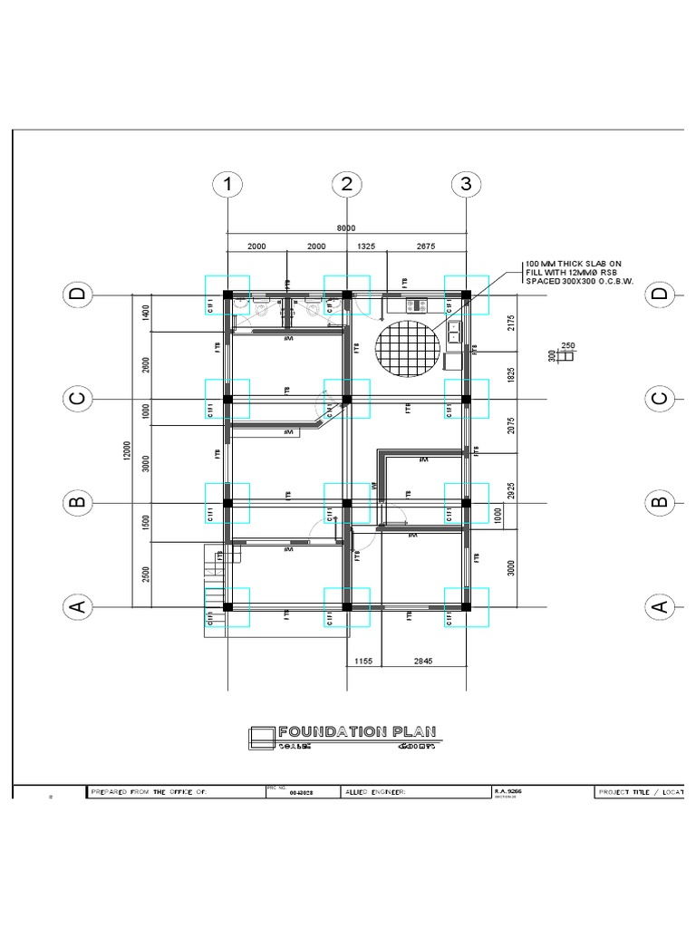 Foundation Plan | PDF, image size:768x1024