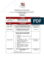 Programa Pasco Visita Oficial 22 de Junio de La Presidenta Del PJ