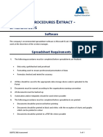 Policies and Procedures Extract