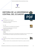Historia de La Universidad Central Del Ecuador Timeline - Timetoast
