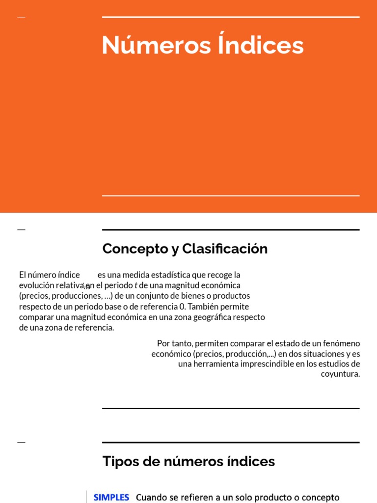 Clasificación de Números Índices | PDF | Matemáticas