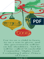 Green Illustrated Paint Christmas Season Bookmark