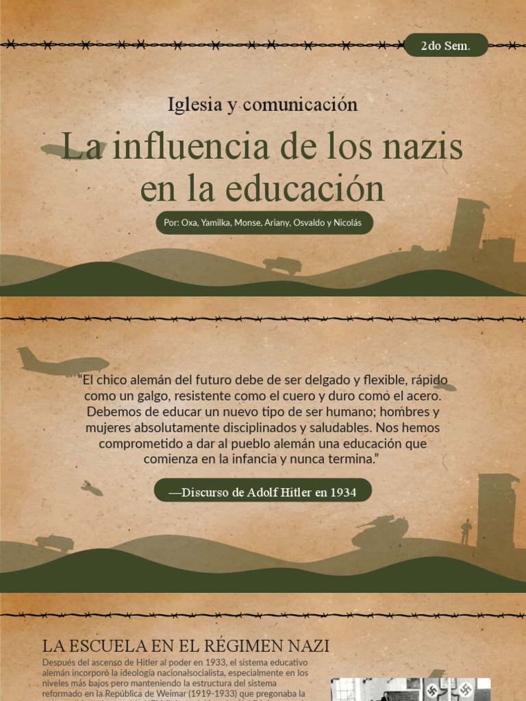 La Influencia de Los Nazis en La Educacion | PDF | Alemania nazi | nazismo