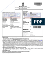 MEA Online Appointment Receipt for Passport Reissue